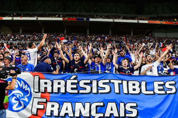 Les Irrésistibles Français lors de France-Finlande, le 7 septembre 2021