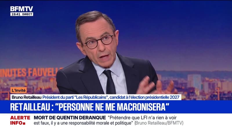 Potentielle primaire du centre et de la droite? "Je n'ai peur d'aucune configuration, d'aucune modalité de désignation", assure Bruno Retailleau