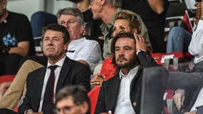 Christian Estrosi et José Cobos lors de Nice-OM
