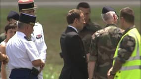 Emmanuel Macron en Guyane. 