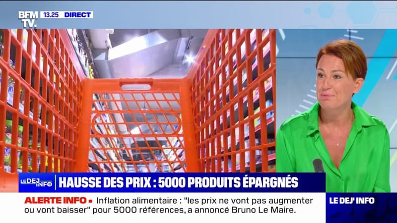 Inflation: le ministre de l'Économie, Bruno Le Maire, annonce que le prix de 5000 produits ne va pas augmenter ou va baisser