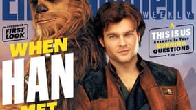Alden Ehrenreich, dans la peau de Han Solo, en couverture d'"Entertainment Weekly"