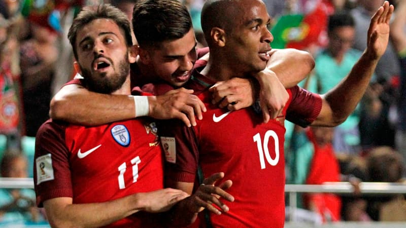Bernardo Silva, André Silva et Joao Mario