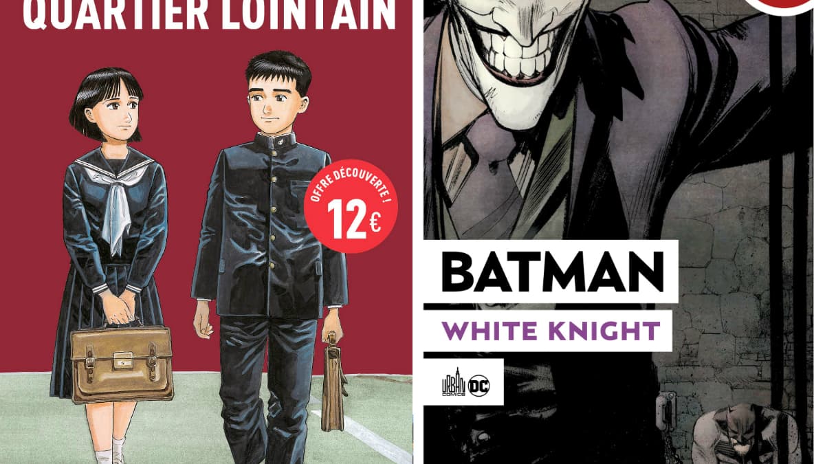 Les couvertures des nouvelles éditions de "Quartier Lointain" et "White Knight"