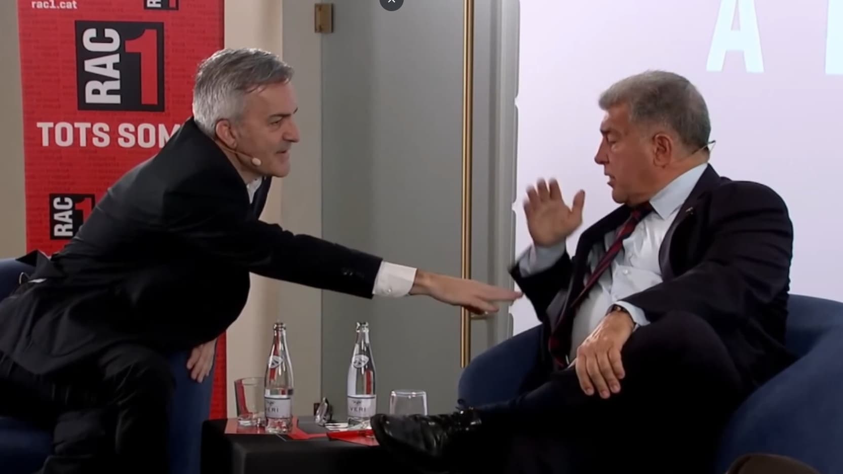 Barça: "Avec vous, nous retournerons à la ruine!", le débat très chaud entre Laporta et Font, candidats à la présidence du club