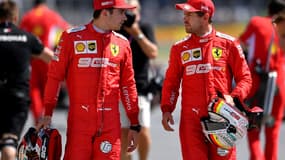 Leclerc et Vettel