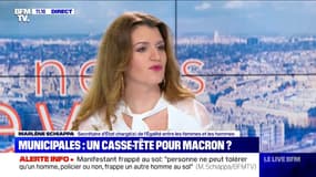 "Pas en situation de se maintenir au 2e tour", Cédric Villani doit prendre "ses responsabilités" estime Marlène Schiappa