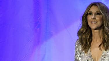 Céline Dion sur la scène du Colosseum à Las Vegas