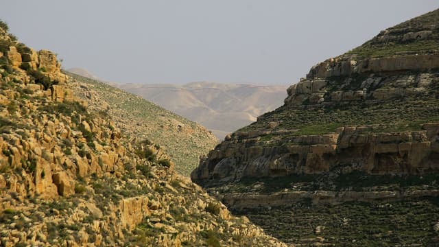 Le désert de Judée, en Israël.