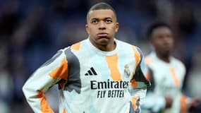 Kylian Mbappé avec le Real Madrid le 9 mars 2025
