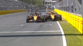 L'accrochage entre les McLaren d'Oscar Piastri et Lando Norris sur le Grand Prix du Canada, 15 juin 2025