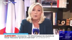 Marine Le Pen: "Nous sommes confrontés à un gouvernement qui ment depuis le début de cette crise"