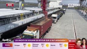Les droits de douane de retour sur le blé ukrainien ?