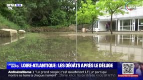 Après le déluge, l'heure est désormais au nettoyage à Saint-Étienne-de-Montluc, en Loire-Atlantique