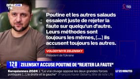 Attaque armée près de Moscou: Volodymyr Zelensky accuse Vladimir Poutine de "rejeter la faute" sur l'Ukraine