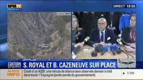 Édition spéciale "Crash d'un A320 dans les Alpes" (4/4): Conférence de presse de Bernard Cazeneuve et Ségolène Royal