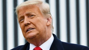 Le président Donald Trump lors d'une visite à Alamo (Texas), le 12 janvier 2021