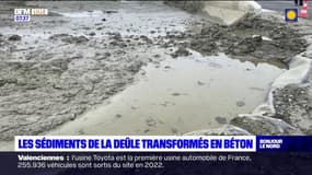 Hauts-de-France: les sédiments de la Deûle transformés en béton