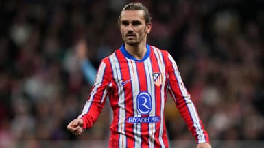 Antoine Griezmann avec l'Atlético le 15 février 2025