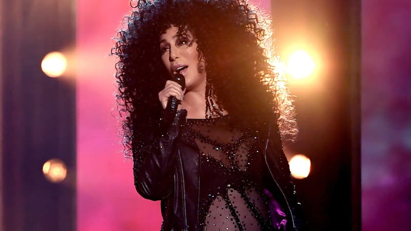 Cher le 21 mai 2017 sur la scène des Billboard Awards.