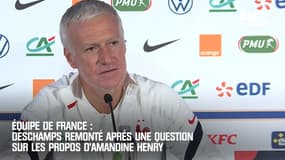 Équipe de France : Deschamps remonté après une question sur les propos d'Amandine Henry 