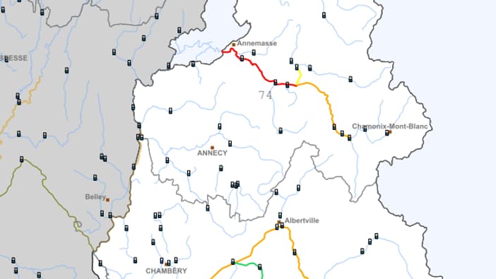 Haute-Savoie: l'aval de l'Arve placée en vigilance rouge