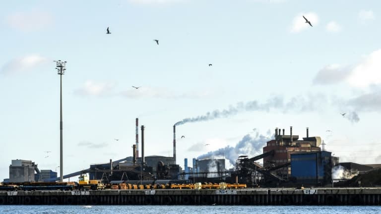 L'usine sidérurgique Arcelor Mittal, le 11 février 2022 à Dunkerque, dans le Nord