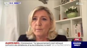 Marine Le Pen face à Apolline de Malherbe en direct - 03/04
