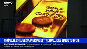 Un habitant de Neuville-sur-Saône (Rhône) trouve des lingots d'or en creusant sa piscine