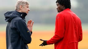 Arsène Wenger et Emmanuel Adebayor