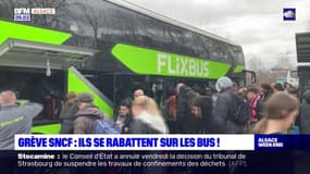 Grève SNCF en Alsace: les voyageurs se rabattent sur les bus