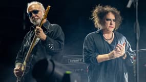 Reeves Gabrels et Robert Smith du groupe The Cure le 12 octobre 2019 à Austin au Texas.