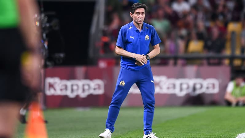 Marcelino, coach de l'OM, face aux Messins le 18 août 2023