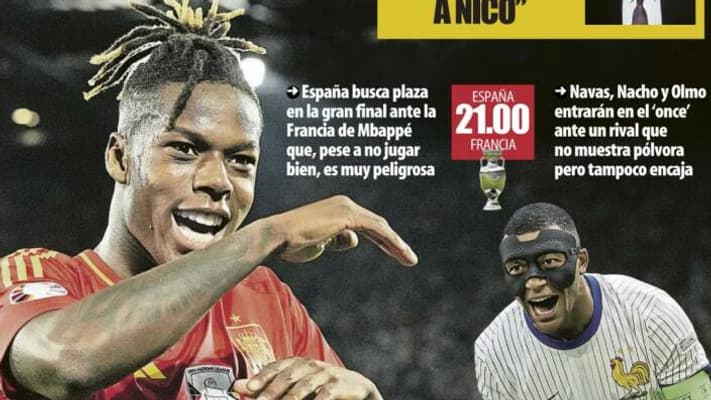 Euro 2024 - La Une de Mundo Deportivo, le 9 juillet 2024