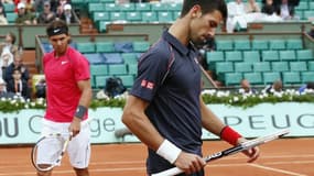 Nadal et Djokovic lors de la finale 2012.
