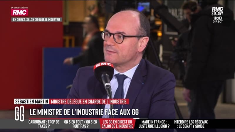 Carburant: "Si les choses durent comme ça jusqu'à l'été, c'est sûr qu'on ira vers une situation qui sera plus qu'une crise", assure le ministre de l'Industrie