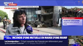 Incendie de la MSA à Narbonne: "Sur le coup, je n'ai pas compris" déplore Sophie Bonnery, sa présidente