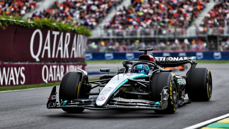 George Russell lors du GP du Canada, le 8 juin 2024
