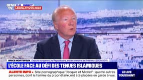 Brice Hortefeux: "Il y a de plus en plus d'incidents avec des tenues pour rentrer dans les écoles, il faut prendre des mesures claires" 