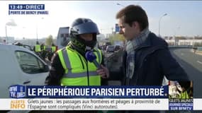 Gilets jaunes : "on n'est pas là pour embêter la police, ni les secours, on joue le jeu" affirme ce manifestant