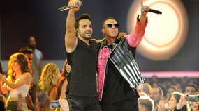 Luis Fonsi et Daddy Yankee lors des Billboard Latin Music Awards en Avril 2017 en Floride.