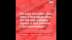 Le coup de gueule de Philippe, boucher: "On fait des cadeaux royaux à nos patrons, c'est scandaleux"