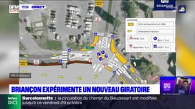Briançon: la ville expérimente un nouveau giratoire à la Petite Boucle