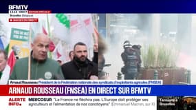 Mobilisation agricole: le Mercosur "n'est pas un bon accord pour l'Europe", assure Arnaud Rousseau, président de la FNSEA