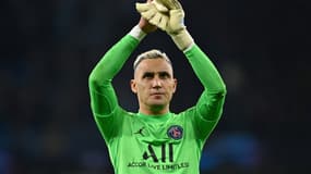 Le gardien parisien Keylor Navas à l'issue du match contre Manchester City en Angleterre, le 24 novembre 2021 