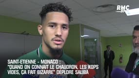 Saint-Etienne :  "Quand on connait le Chaudron, les kops vides, c'est bizarre" déplore Saliba