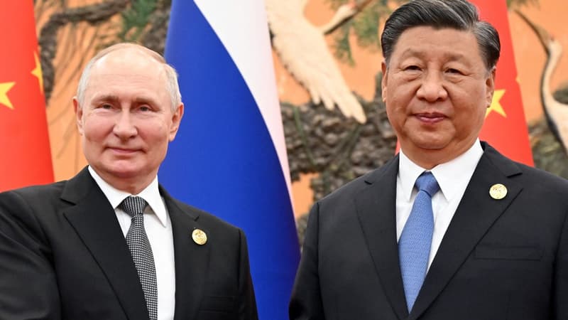 Vladimir Poutine et Xi Jinping à Pékin, le 18 octobre 2023 