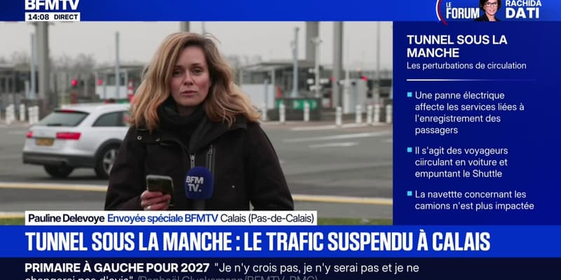 Tunnel sous la manche: le trafic des véhicules légers suspendu à Calais suite à une panne électrique