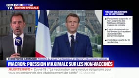 Pression sur les non-vaccinés: pour Christophe Castaner, "le choix proposé par le président de la République est un choix de liberté"