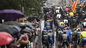 Le peloton de la Vuelta, le 27 août 2023.